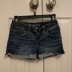 American Eagle Outfitters Dark Blue Jean Shorts